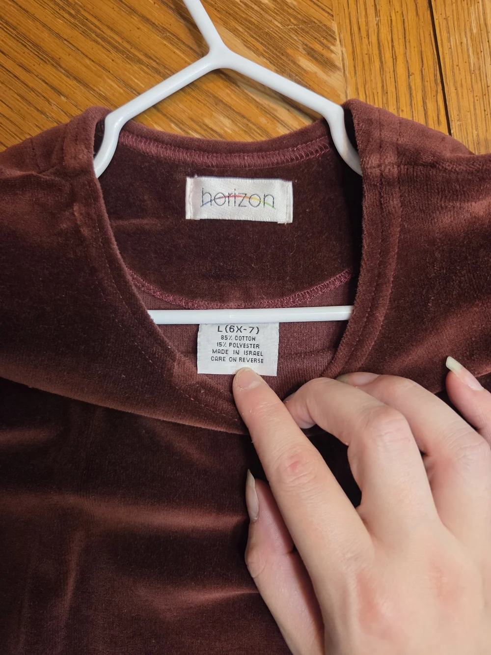 Velvet Long Sleeve Dress with Heart Appliqués - Deep Plum